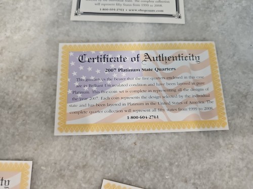 5X LOT 2006/7 GOLD/PLATINUM/PHILLY/DENVER PRISTENE PROOF SETS NO BOX ,6 COA - Picture 10 of 13