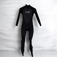 O'Neill Women's Full Wetsuit Black/Gray Back Zip Long Sleeve Full Length Size 4