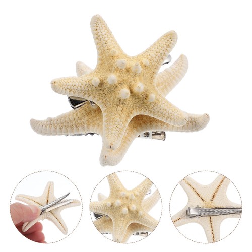 2 Pcs Metal Hair Clips Hairpin Miss Cute Sea Goth Accessories - Picture 7 of 12