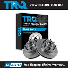 TRQ Front Brake Rotor Set Pair for C2500 3500 Pickup Express Savana Van 2WD