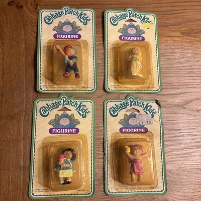 4 Vintage 1984 Cabbage Patch Kinder Figur Handtuch ungeöffnet Baseball Baby Mädchen