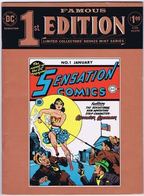FAMOUS FIRST EDITION C-30 SENSATION #1 US Treasury sized Comic 1975 WONDER WOMAN