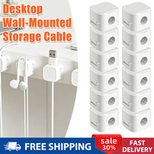 12Pcs Magnetic Cable Clips  Cord Holder, Under Desk Cable Management Lot