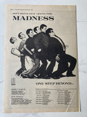 MADNESS ONE STEP BEYOND  11'' x 16'' FULL PAGE MAGAZINE ADVERT POSTER 1979