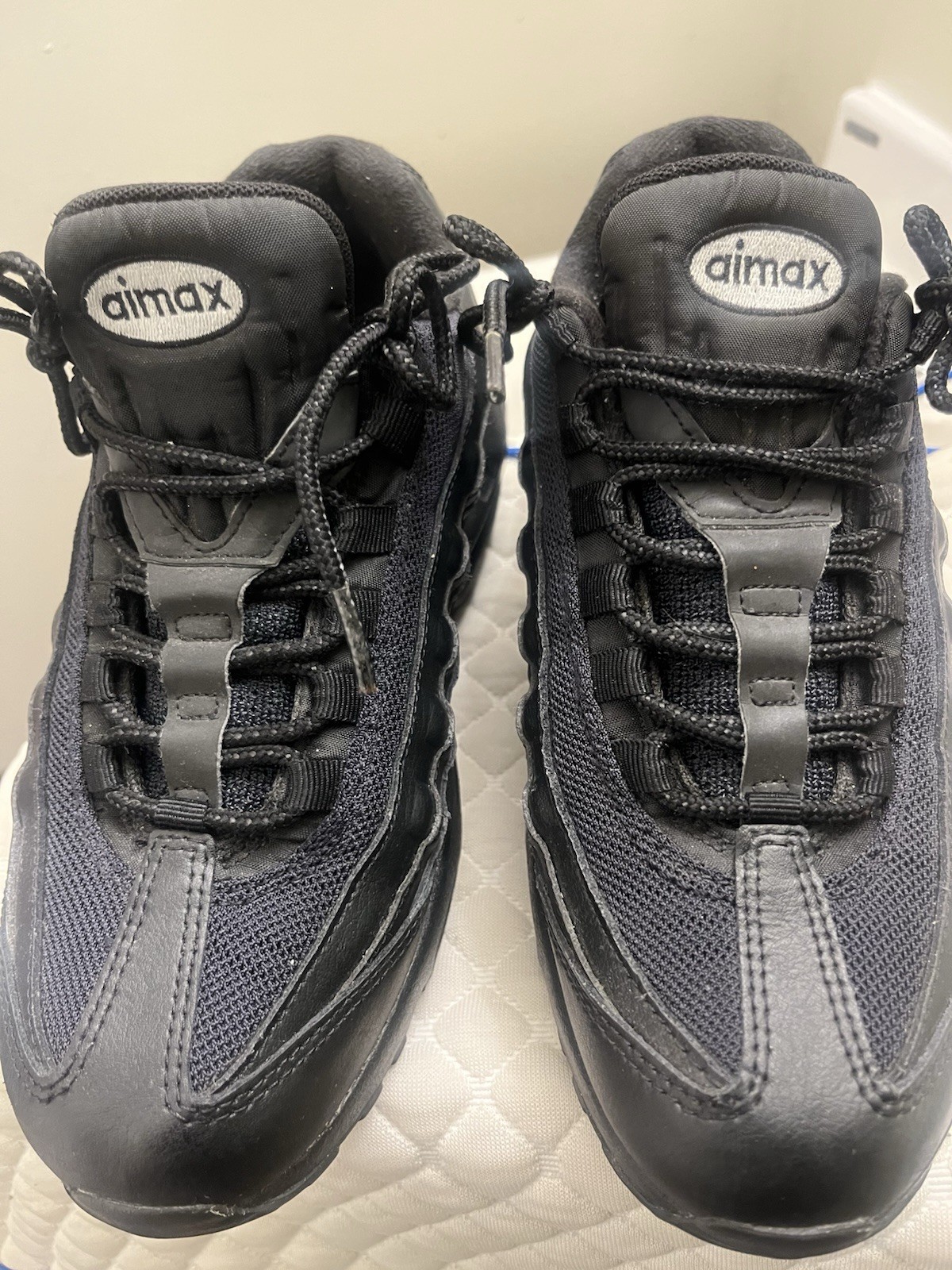Size 7 (GS) - Nike Air Max 95 Recraft Low Triple Black