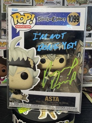 Funko Pop Black Clover Black Asta Signed JSA with Custom Art!