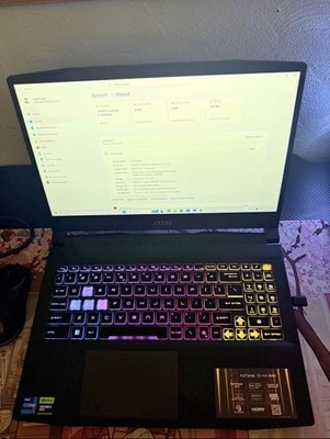 MSI Katana 15 Laptop 14th Gen i7-14650HX 16GB RAM 512GB SSD GeForce RTX 5050 8GB