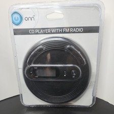Onn Personal Portable CD Player with FM Radio ONB15AV201 Tested Working