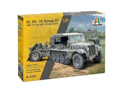 Italeri - Sd. Kfz. 10 Demag D7 With 75 Cm Leig 18 And Crew 1/35 6595