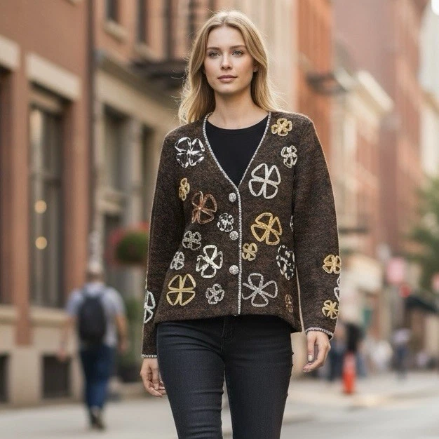 🌻Варианты дизайна от Philip & Jane Gordon носимый художественный кардиган размер маленький. - Изображение 2 из 4