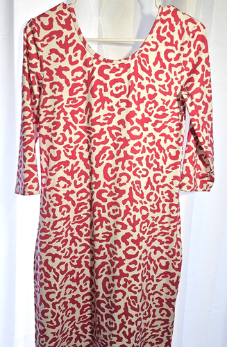 PERSIFOR donna piccolo design corallo bianco collo a scoop manica 3/4 elasticizzato - Foto 7 di 14