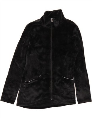 ELLESSE Damen Fleecejacke UK 14 Large schwarz Polyester AS18