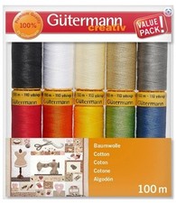 Gutermann Cotton 50 Thread Set - 10 Spools-