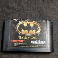 Batman The Video Game Sega Genesis 1990 SunSoft DC Comics Tested Free Shipping 