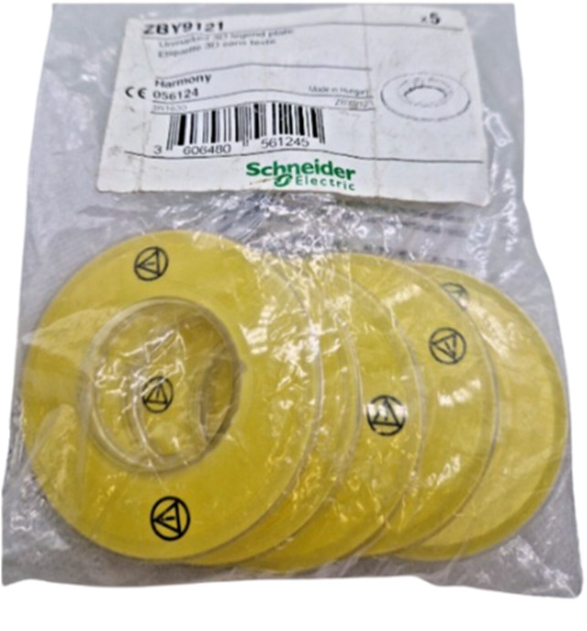Pack of 5 Label Schneider Electric Harmony ZBY9121 - Incl VAT
