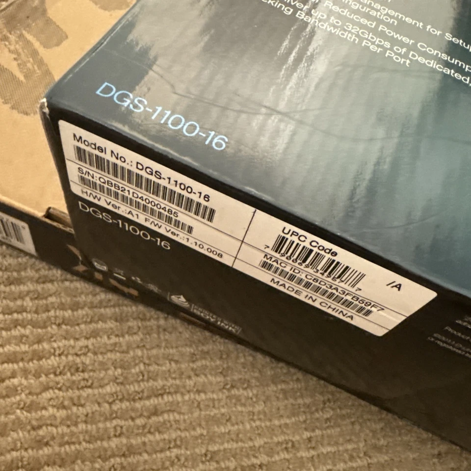 D-Link (DGS-1100-16) 16-Ports Rack-Mountable Ethernet Switch - Image 2 of 4