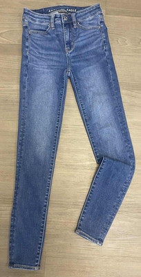 American Eagle Women s Next Level Stretch Hi-Rise Jegging Size 00 Reg 23  Waist