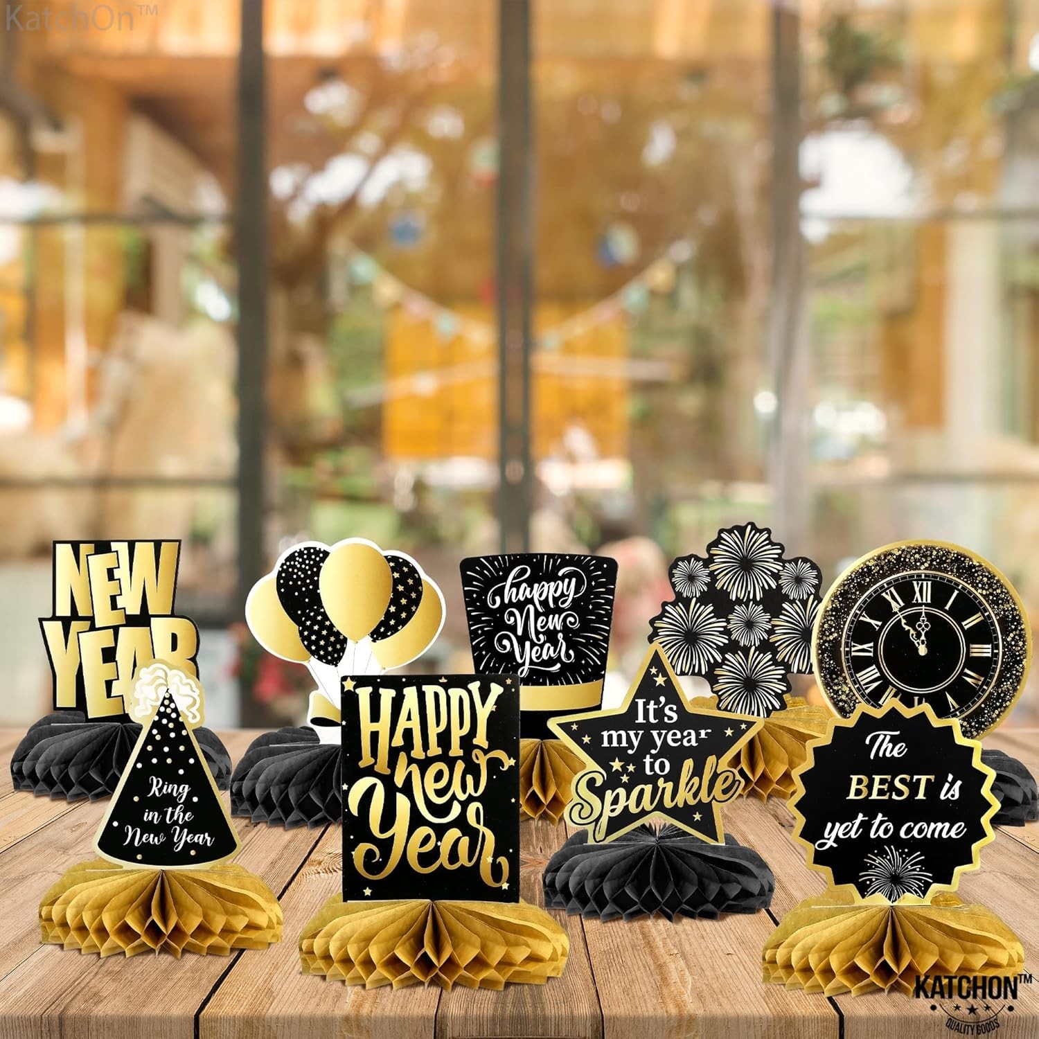 KatchOn, Huge New Years Centerpieces for Tables - Pack of 9 | Year Table... 