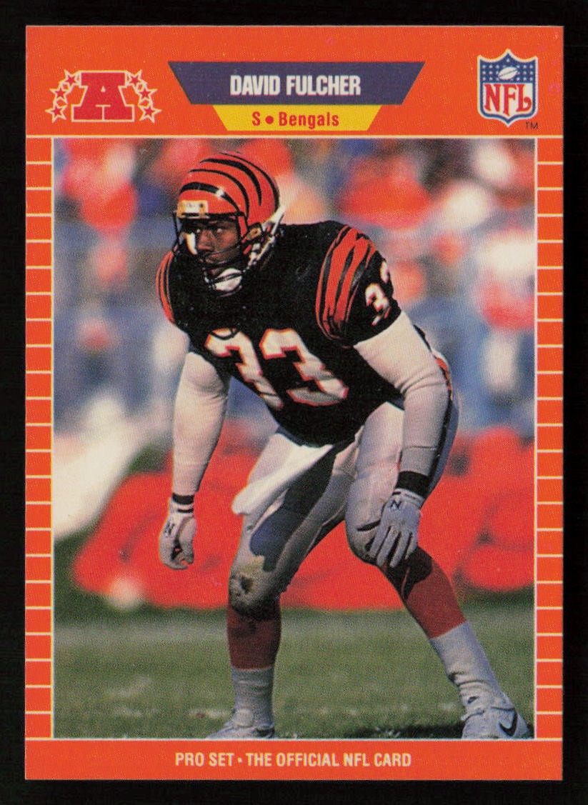 David Fulcher 1989 Pro Set Series 1 #59 Cincinnati Bengals