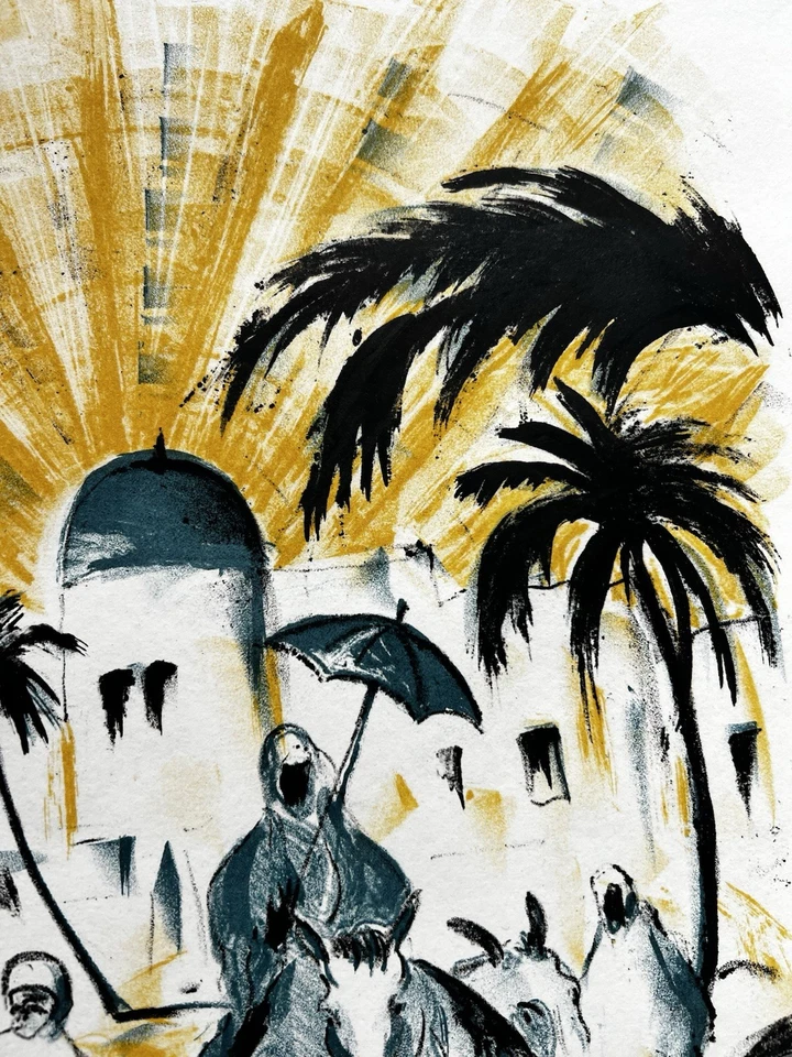 Franz Heckendorf 1888 Berlin - 1962: Aus dem Zyklus "Die Sonne" von 1919 "Oase" - Bild 3 von 4