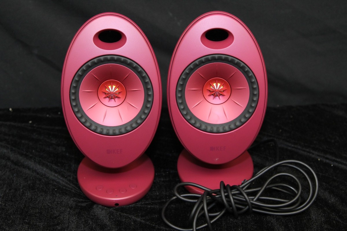 KEF EGG DUO Wireless HiFi Speakers - Ruby - Excellent Condition | eBay