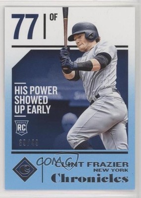 2018 Panini Chronicles Blue 39/49 Clint Frazier #20 Rookie RC 0w8