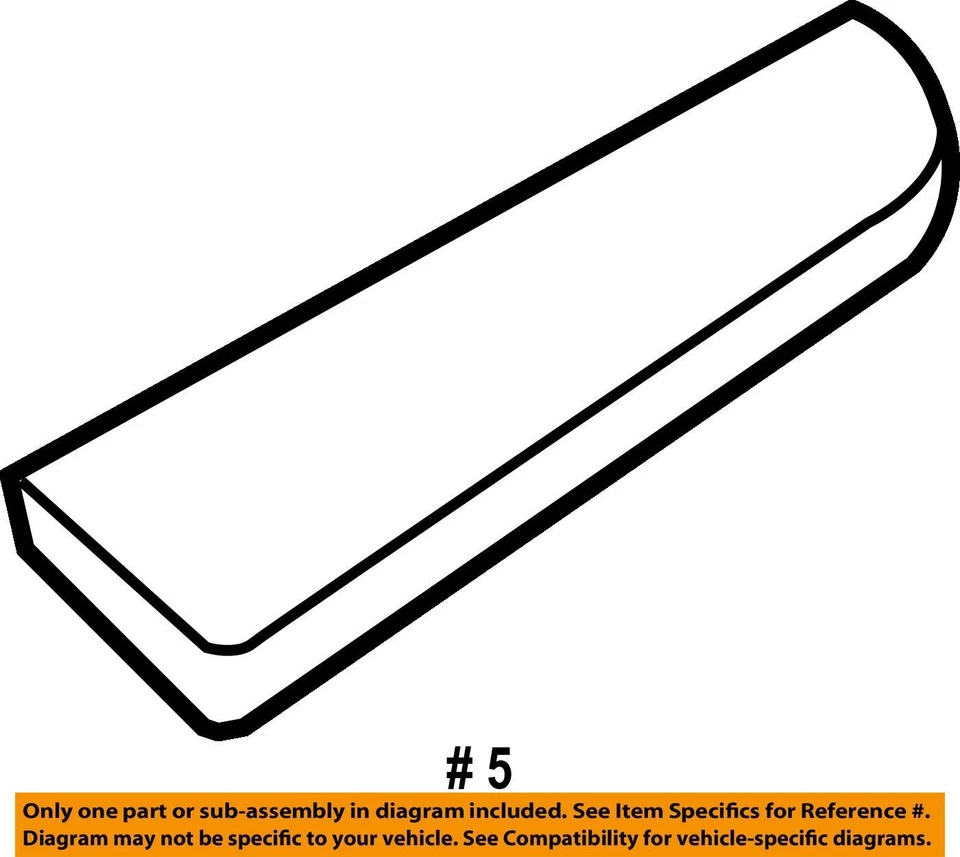 05-07 Almohadilla de reposabrazos para puerta delantera Mercury Mariner 5E6Z7824101AAA izquierda Ford Nuevo de Lote Original Foto 3 de 4