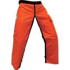 Forester Chainsaw Safety Chaps with Pocket, Apron Style 40", Orange