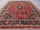 Signed Hand Knotted Vintage Tribal Najafabad Wool Area Rug 13 x 10 Ft — photo 8