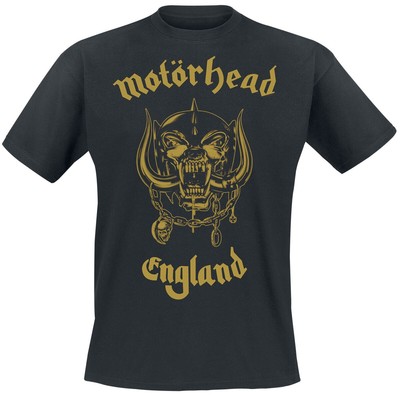 Motörhead T-Shirt Herren Golden England - Everything Louder Than Everything