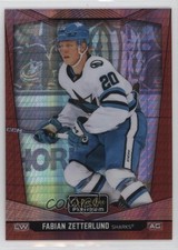 2024-25 O-Pee-Chee Platinum Red Prism 76/199 Fabian Zetterlund #55 4et
