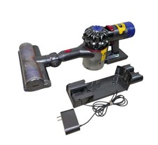 Dyson SV10 Absolute SV10 Gray Blue Cordless Vacuum Cleaner W/ Nozzle & Chargee