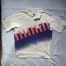Nike Challenge Court Tennis Tee 90s Vintage Andre Agassi Size Large