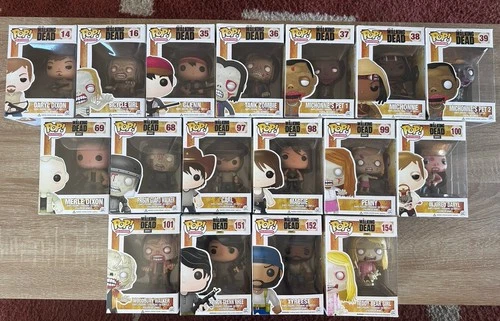 Funko Pop Vinyl Figure: The Walking Dead Lot of 17