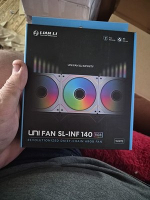 Lian-Li UNI SL140 INF Addressable RGB White 140mm Fan