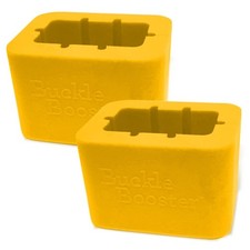 Seat Belt Buckle Booster  Yellow BPA Free - Raises Your Seat Belt for Ea