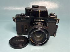 MINOLTA XK SLR Film Camera w/ MC Rokkor-X PG 50mm 1:4 Lens Made In JAPAN