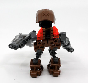 LEGO Bionicle Matoran Velika 8721 Figure w/ Drill Weapon & Mask (As Shown)