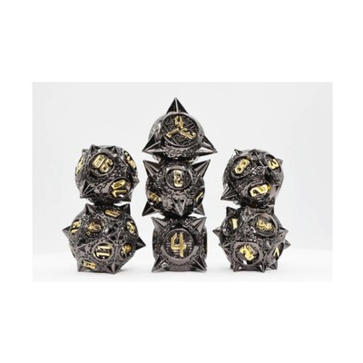 Foam Brain Dice & Supplies Poly Set - Black Hole (7) New