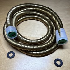 Flexible Metal Shower Hose Gold Brass Finish ...