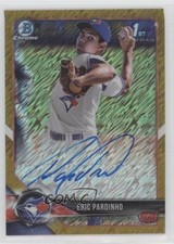 2018 Bowman Chrome Prospect Gold Shimmer Refractor 9/50 Eric Pardinho Auto h8y