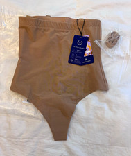 Honeylove SuperPower Thong High-Waisted Firm Shapewear Beige M Nylon/Spandex