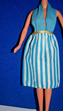 Vtg 1978 GENUINE Mattel Barbie Superstar RARE Variant Aqua Halter Dress 1353