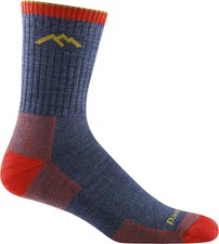 Darn Tough Men's Hiker Micro Crew Midweight Hiking Socks Style Large, Denim
