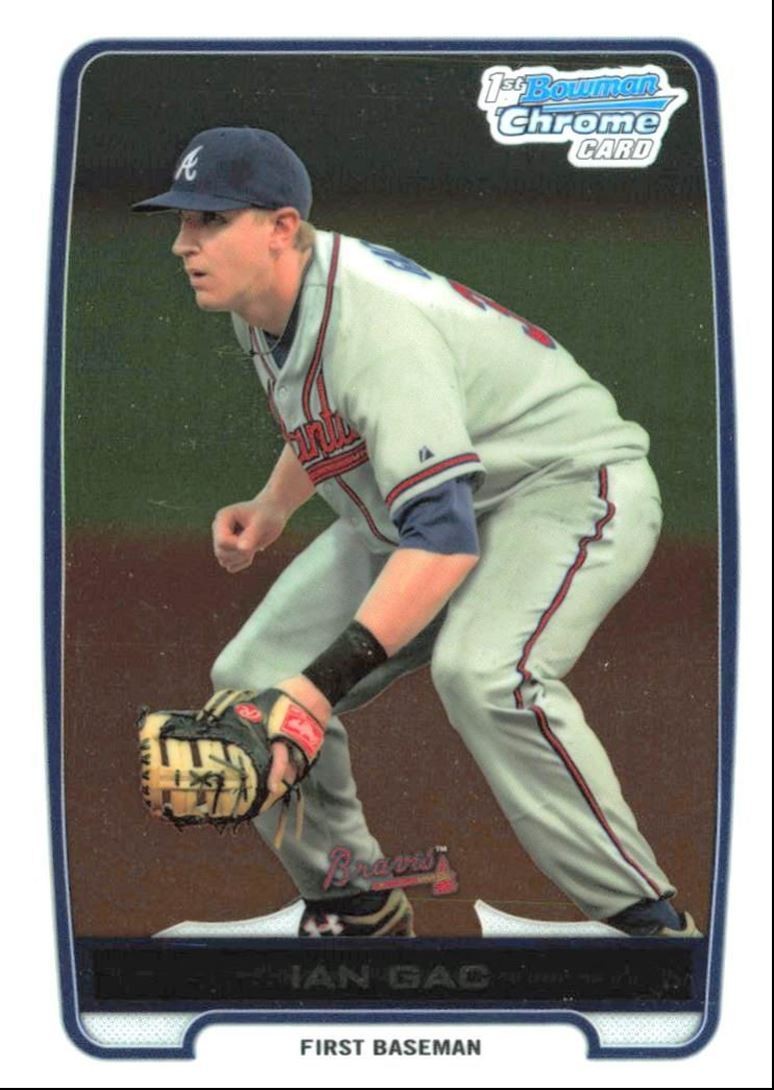 2012 Bowman Chrome Prospects Ian Gac Atlanta Braves #BCP76