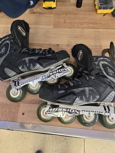 Mission Roller Hockey Skates Proto VR MENS 11- Labeda Grippers Wheels.