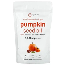 Pumpkin Seed Oil, Cold Pressed, 150 Softgels