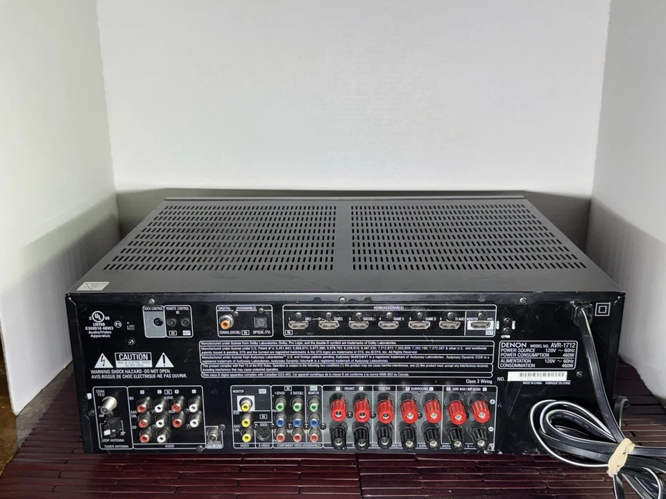 Denon AVR-1712 7.1 Home Theater Surround Sound Receiver Tested & Working - Image 4 of 4
