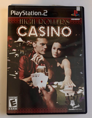 High Rollers Casino PS2 Casino & Cards Game by Mud Duck w/ Manual & Case