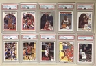 (10) 1990'S MICHAEL JORDAN PSA 9 CARD LOT  ALL DIFFERENT FLEER UD HOOPS TOPPS